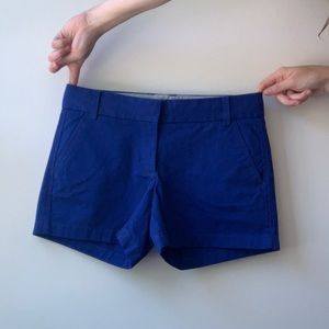 NWT JCrew Royal blue chino shorts size 4